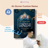 Fayida Quran - DL014 | Al Quran Name A5 | Quran Tajwid Color A6 | Can Print Name | Quran Couple | Gift Quran | Quran Souvenir