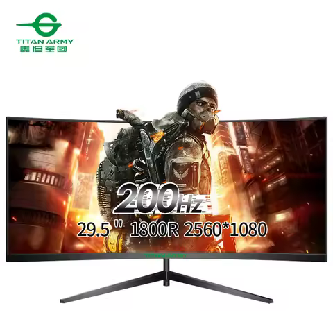 TITAN ARMY 30 inch 2K 200Hz Curved Gaming Monitor 21:9 2560x1080 Ultra Wide Ultra Slim screen FREESY