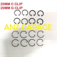 20MM TOYOTA 4AGE 4AGZE MAZDA B8 NISSAN CA18 PISTON PIN LOCK C CLIP 8PCS - G CLIP