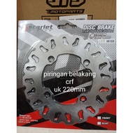 REAR DISC DISC CRF 150 UK 220MM SCARLET