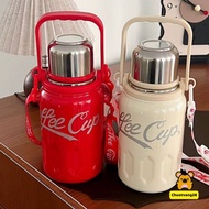 800ml Coca-cola Thermal Water Bottle 316 Stainless Steel Thermal Cup Large Capacity 2024