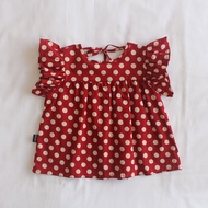 Flutter Sleeve Bow Shirt
