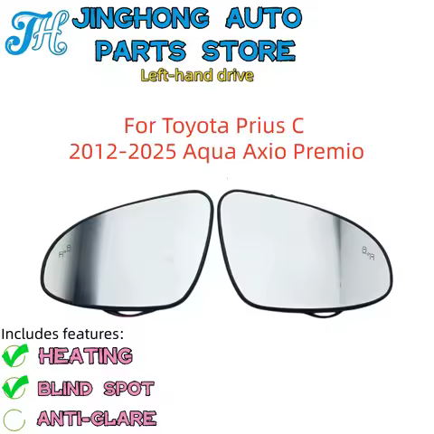 For Toyota Prius C 2012-2025 Aqua Axio Premio Side Rearview Mirror Lens Wide Angle View car mirrors 