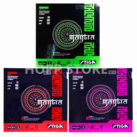 STIGA MANTRA M / H / S Table Tennis Rubber Pips-In Offensive Made in Japan Original STIGA Ping Pong 