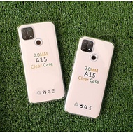 Clear case oppo a15 a15s hd clear case silicon thickness 2.0mm