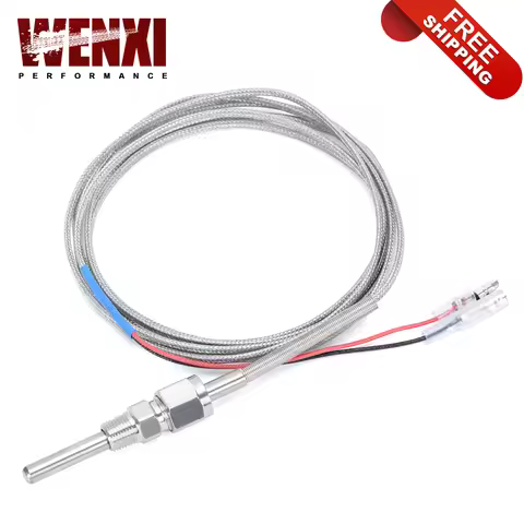 Exhaust gas Temp sensor 2m EGT K Type Thermocouple Probe Exhaust Temperature Sensors Threads Exhaust