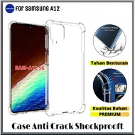 Soft Case Silikon Samsung Galaxy A12 Bening Transparant Anti Crack