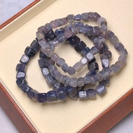 Mysterious Iolite Cube Bracelet 6/8mm
