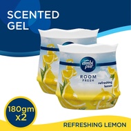 ☆Ambi Pur Room Fresh Air Freshener Gel Refreshing Lemon (180g x 2)✫