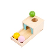 Adena Montessori Object Permanence Box with Tray Three Balls Montessori Toys for 6-12 Months Baby 1 