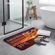1pc, 2D Saturday September 7Th Sunset Football Theme Entrance Doormat 31 Degrees Celsius Display Des