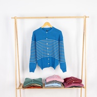 Aleka Cardigan Women's Oversized Strip Top Women's Knitted Top