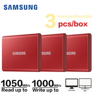 [bbees] Original SAMSUNG PSSD T7 USB 3.2 Gen 2 Portable Solid State Drive 500GB 1TB 2T Mobile Hard D