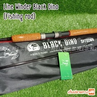 ❤สินค้ามาใหม่❤[8 ฟุต] คันเบ็ดตกปลา Line Winder Black Dino คันสปิน 2 ท่อน Line wt. 15-35 lb Spinning 