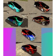 Car Parking Multiplayer, Honda Glitch Chrome Design