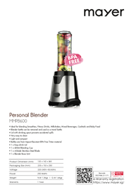 Mayer Personal Blender (MMPB600)