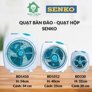Quạt bàn đảo quạt hộp Senko size nhỏ BD230 quạt điện mini