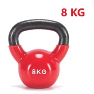 Kettlebells, Kettlebells with rubber-coated cast iron core, 8kg, 6kg, 4kg, abdominal exercises at ho