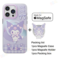 เคสของแท้100% Sanrio Kuromi (Magsafe) สำหรับ IPhone15 Cinnamoroll 15pro 15Promax เคส iPhone MagSafe ป้องกันการกระแทกแบบเต็มรูปแบบ MYD46 Pochacco