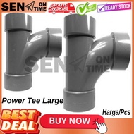 Power Aw Pvc Large Radius Tee Y Aw 4 Inch Water Pipe Connector Aer Faucet Plastic Faucet Light Stron