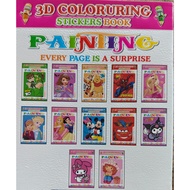COLOURING BOOK,STICKER,DRAWING,COLOURING (STICKER INSIDE)(16 PAGE)