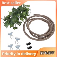 Reptile Bend-A-Branch Vines Flexible Leaves Pet Habitat Decor Climber Jungle Long Vines for Climbing