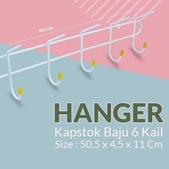 Kapstok Baju Kayu Gantungan Baju Kamar Mandi kayu Besi Plastik