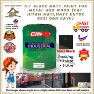 BLACK MATT PAINT FOR METAL AND WOOD ( Black Oxide Primer / Cat Hitam Mati / Cat Besi)