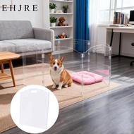 [EHJRE] Clear Acrylic Dog Gate Acrylic Transparent Pet Fence Supplies Pet Playpen