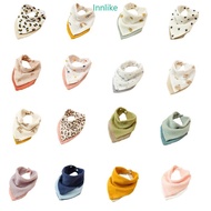INN Colorful Baby Bandana Drool Bibs 4-layer Baby Bibs Baby Drooling Bibs Unisex Baby Feeding Bibs f
