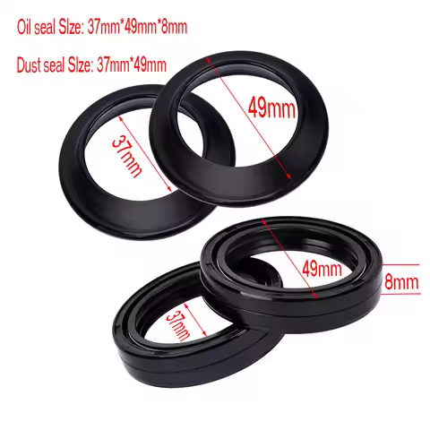 37x49x8 37 49 8 Motorcycle Front Fork Damper Oil Seal Dust Seal For HARLEY DAVIDSON XG750 45500209 X
