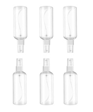 Spray Bottles 6 pcs, Refillable Cosmetic Spray Bottles, Small Refillable Liquid Containers, 2oz/50ml