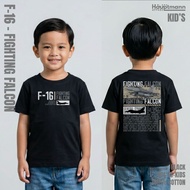 Hauptmann Kaos Children's T-Shirt/ - F-16 Fighting FALCON - Jet Fighter - Cotton - Unisex