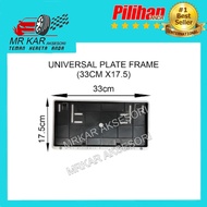 Universal Car number Plate License Frame Cover BMW SILVER (33cm x 17.5cm)