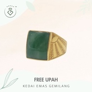 [Kedai Emas Gemilang] 2002219 {YS} Stone Gold Ring (21) (9.29G) [835 Gold]