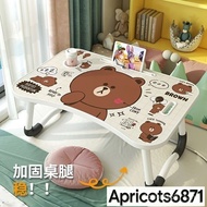 【Ready  Stock】Bed Desk Small Foldable Desk Laptop Computer Desk Student Dormitory Study Lazy Desk Ch