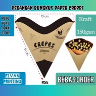 Crepes Paper/Crepe Handle/Crepe Packaging/Crepe box motif Contents 100pcs