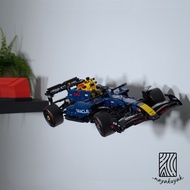 Offset & Flush Wall Mount for Lego Technic Oracle Red Bull Racing RB20 F1 Car [42206] (Facing Left, 