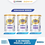 S-26 Promil Gold pHPro Tahap 1/ Promil Gold pHPro Tahap 2/Procal Gold pHPro Tahap 3 Kemasan 800gr Su