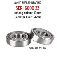 BEARING HUB FREEHUB 6000 ZZ - BICYCLE WHEEL AXLE BEARING SEALED BEARING 6000ZZ