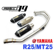 Yamaha R25 / MT25 Project79 Exhaust Full System Exhaust Stainless Ekzos Muffler Project79 QPM05 R25 
