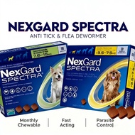 Nexgard Spectra Fleas Ticks Mites Heartworm Prevention for Dog EXP 12/2027