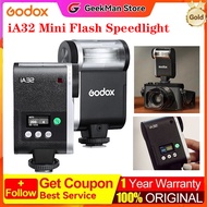 Godox iA32 Mini on Camera Flash Light Up to 490 Full-Power Flashes 6200K CCT Manual Flash for Variou