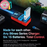 N2HAO 1Pcs OSH 6-Port 1S Battery Charging Hub For LiPo LiFe Li-ion LiHV Supported B6neo B6neo 2 B6ne