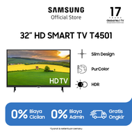 Samsung T4501 32 inch Smart TV HDR with PurColor Ultra Clean View Browser/Netflix/YouTube Dolby Digital Plus Slim Look Tizen OS WiFi/HDMI/USB/Bluetooth - UA32T4501AKXXD