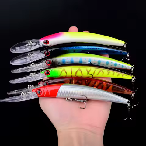 1PC Minnow Fishing Lure Laser Hard Artificial Bait 3D Eyes Fishing Wobblers Pike Carp Bait Crankbait