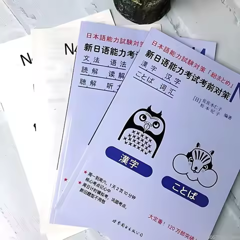 New Japanese Language Proficiency Test Preparatory Books N4 Kanji Vocabulary Grammar JLPT BJT Japane