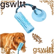 GSWLTT Tug of War Rope, Suction Cup Food Dispensing Toothbrush, Stimulating Puppy Training Blue  Cleaning Toy Dog Toy