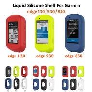 Liquid Silicone Case For Garmin Edge 830 530 130 Plus Bike GPS Speedometer Candy Plain Full Cover Soft TPU Cycle Computer Shell