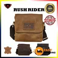 RUSH RIDER ORIGINAL COW LEATHER SLING BAG CROSSBODY BEG LELAKI KULIT ORIGINAL LEMBU ASLI BEG SILANG 
